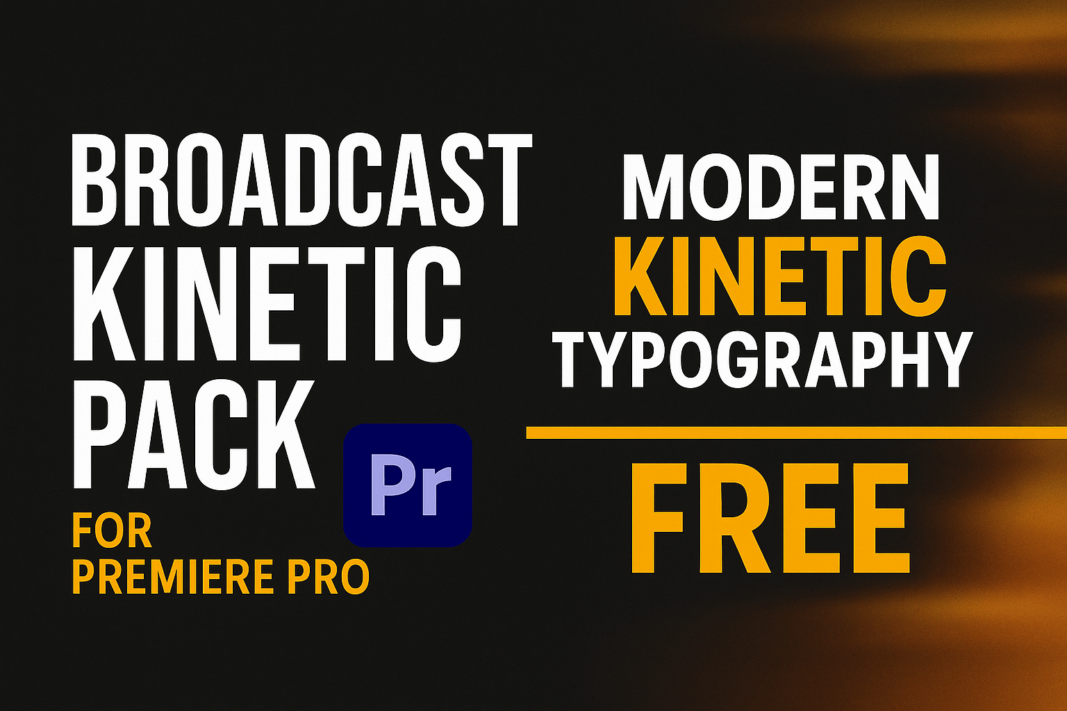 Broadcast Kinetic Pack for Premiere Pro – Free Download