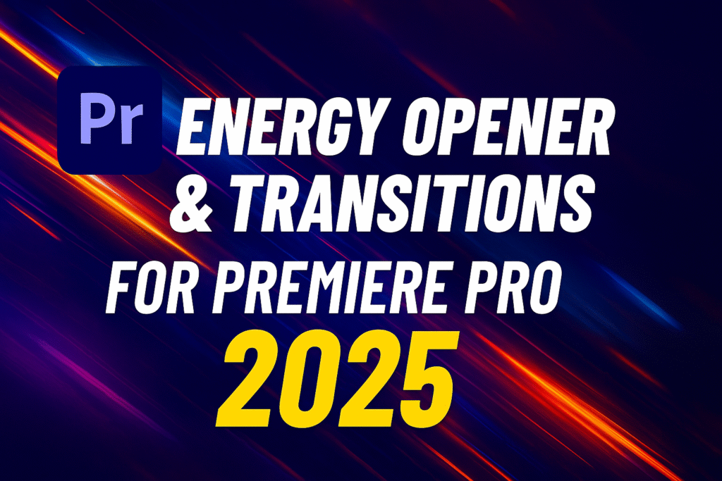 Energy Opener and Transitions for Premiere Pro 2025 – Take Your Video Editing to the Next Level